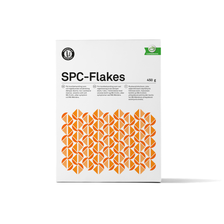 Produktbild - VF000166257 - SPC-Flakes specialprocessade havreflingor för produktion av antisekretorisk faktor kan innehålla gluten 450g 10-pack