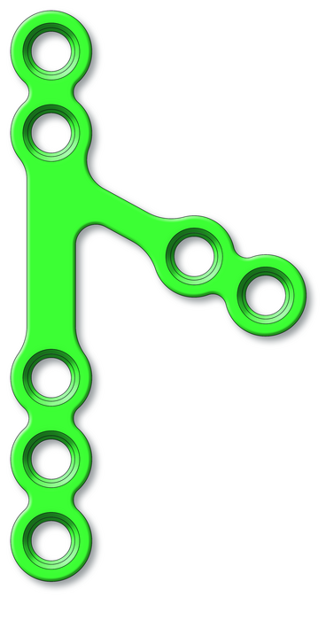 Produktbild - VF7009483 - Platta subkondylär höger steril 7 hål tjocklek 1,0mm