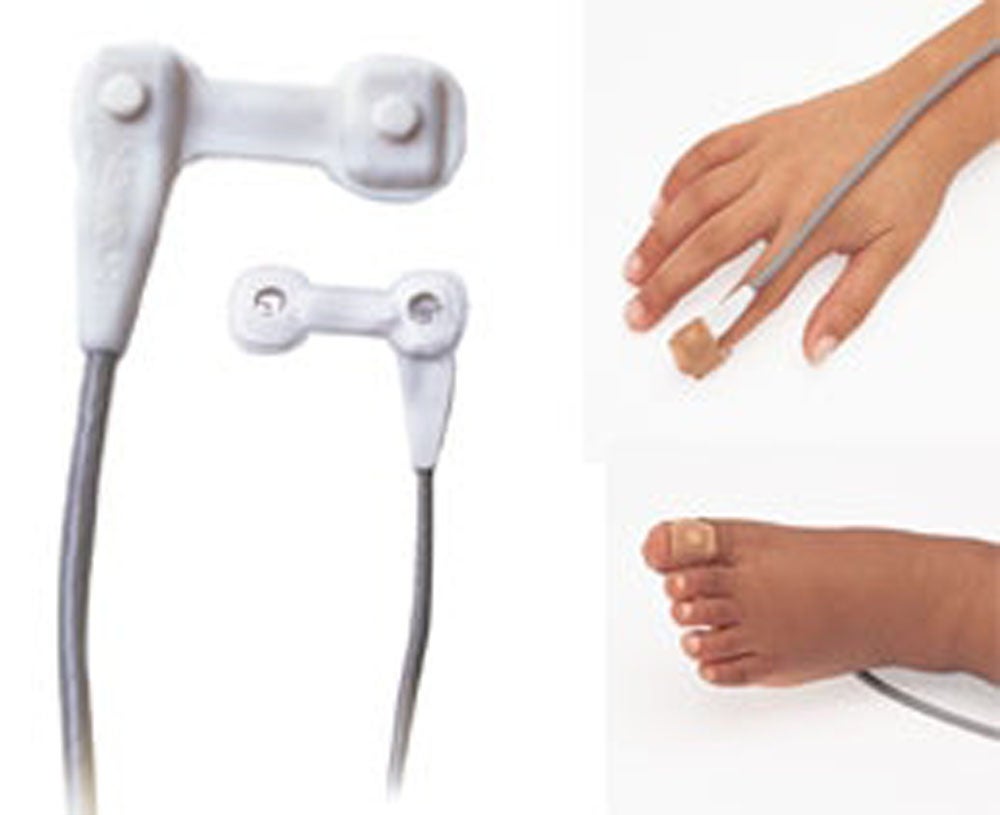 Produktbild - VF000152698 - Pulsoximeterprob för finger och tå flergångsbruk inklusive fixering 3-40kg