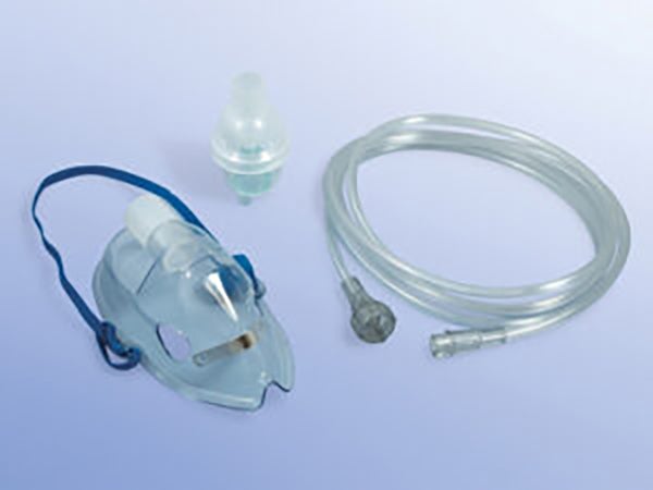 Produktbild - 61707 - Nebuliseringsset rak för barn med nebulisator slang och mask 2,1m
