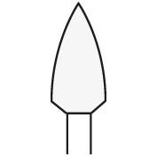 Produktbild - VF000176724 - Högblankpolerare flamformig vit strl stor 12-pack