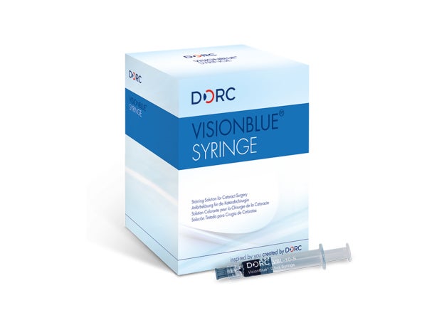 Produktbild - 61164 - Färgmedel i spruta Vision Blue för färgning av linskapsel 0,5ml