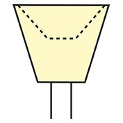 Produktbild - VF000175862 - Förpolerare kopp stor gul 12-pack