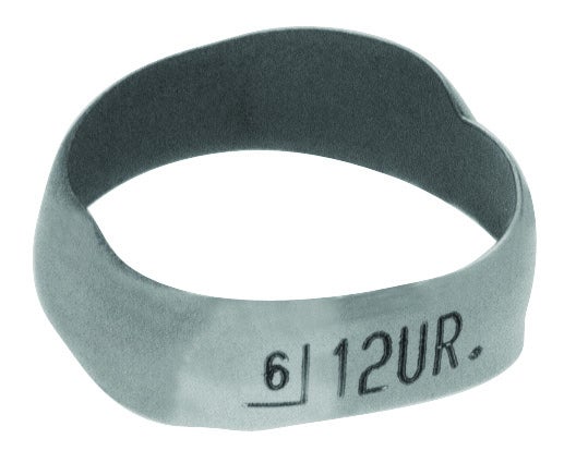 Produktbild - VF000140783 - Ortodontiskt band gjutet med dubbla buckaltuber och EOD-rör för höger överkäke strl 31