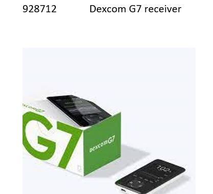 Produktbild - VF000183496 - Mottagare till Dexcom G7 med USB-kabel och laddare