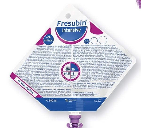 Produktbild - 58379 - Fresubin Intensive sondnäring extra protein 122 kcal/100ml 500ml