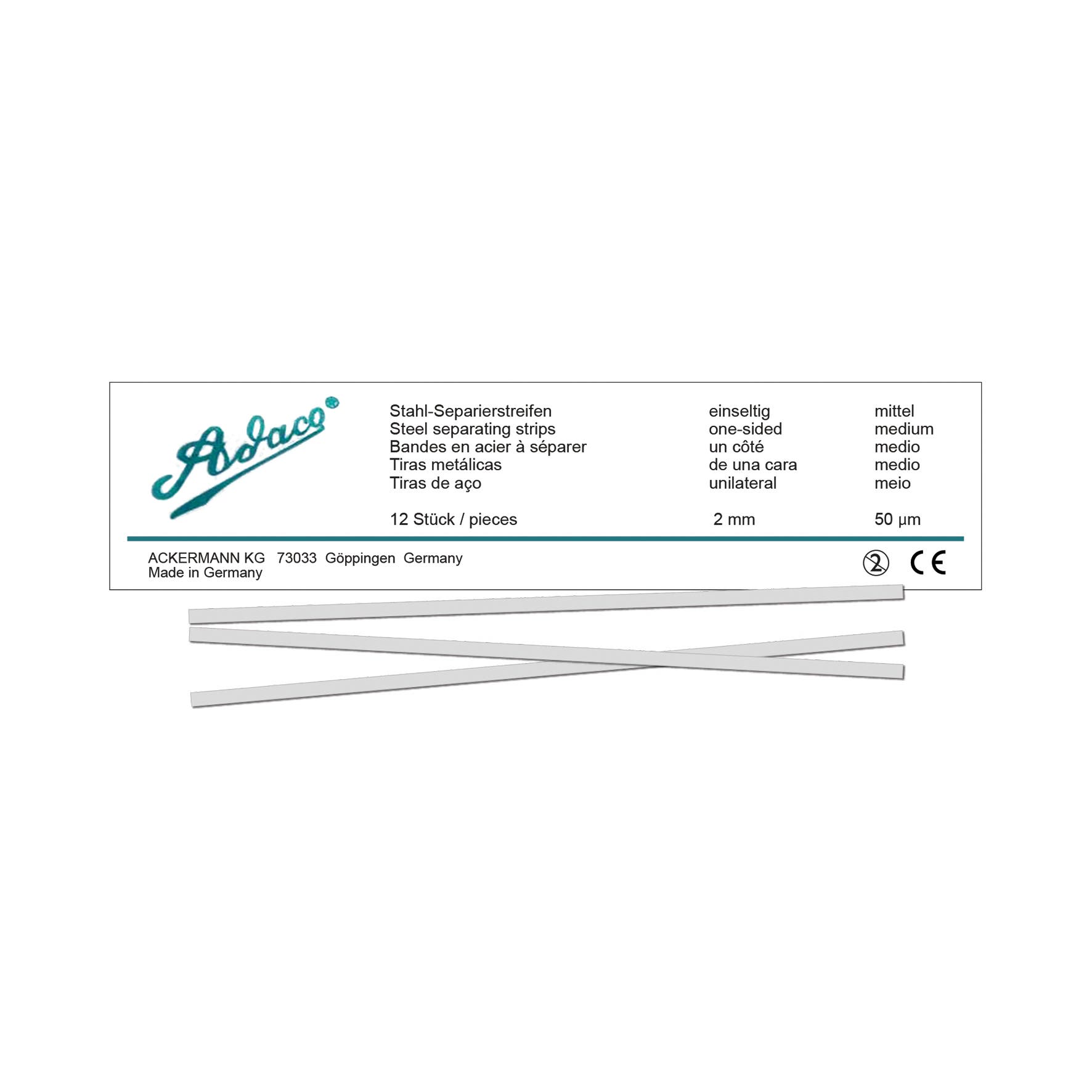 Produktbild - VF000175875 - Polerstrips stål 3mm 12-pack