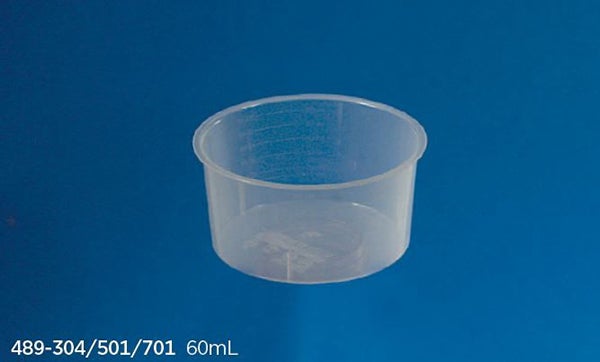 Produktbild - 65068 - Skål i transparent plast graderad 60ml