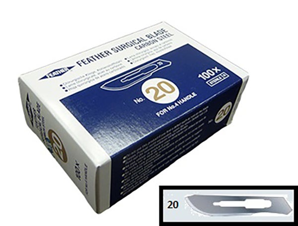 Produktbild - 64040 - KNIVBLAD NR 20 KOLSTÅL