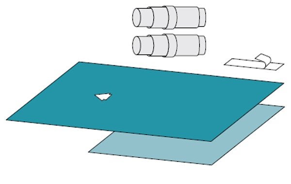 Produktbild - 55405 - Dentalset med hållakan 100x150cm