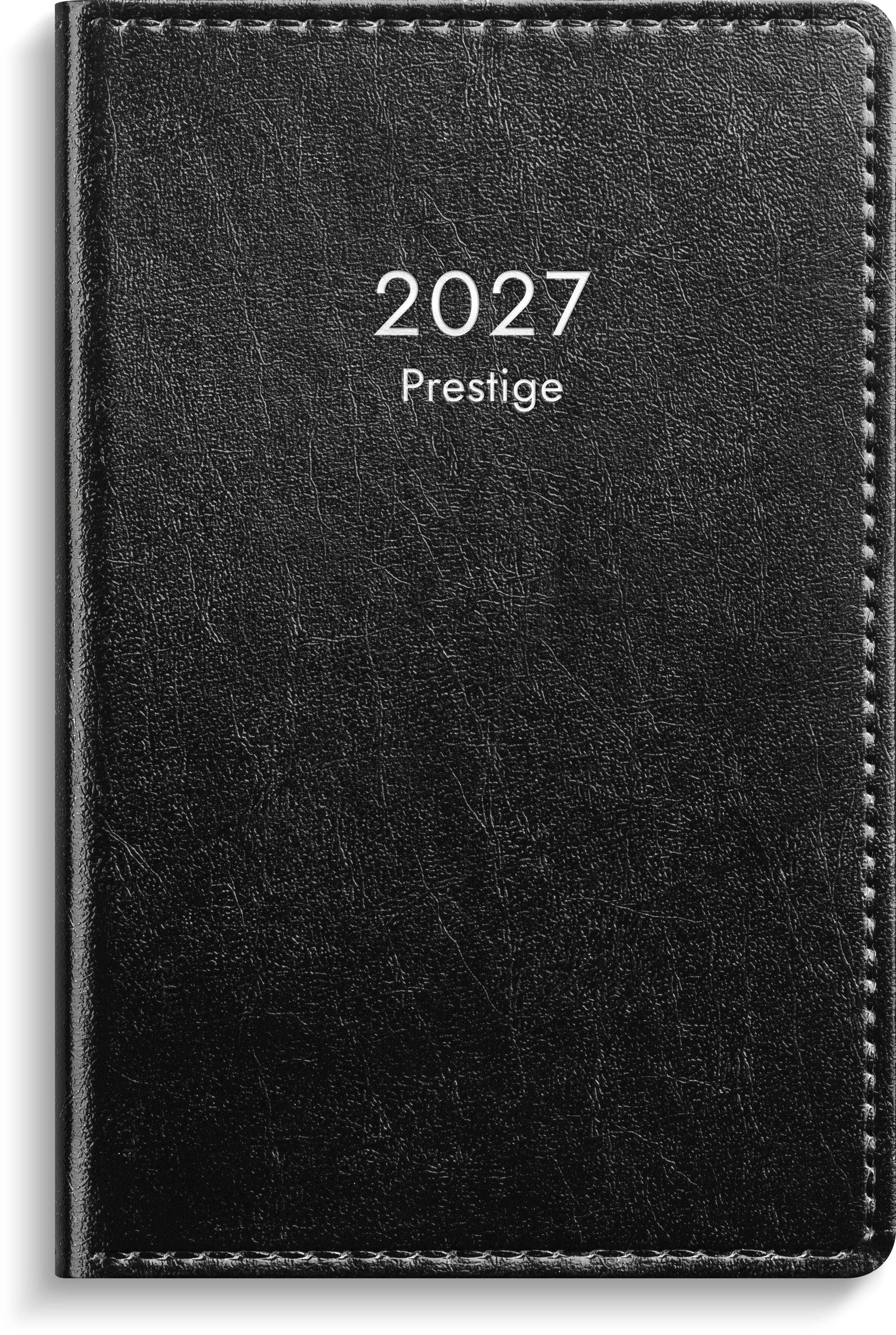 Produktbild - VF7009396 - Almanacka fickkalender konstläder 2027 1 vecka/uppslag timindelning kl 7-21 83x127mm