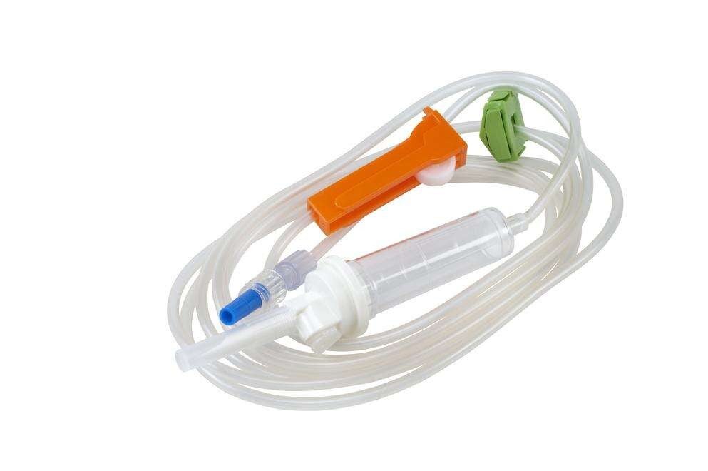 Produktbild - VF000178043 - Infusionsaggregat till volympump med luftning och filter 15 micron 270cm