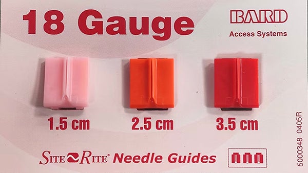 Produktbild - 61876 - Skydd för ultraljudsprob med nålguide 18G 15x122cm