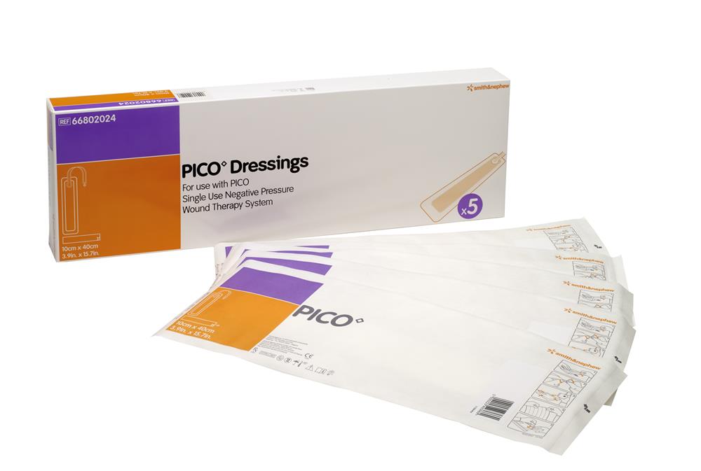 Produktbild - VF000176761 - Sårförband för NPWT PICO (7 och14), engångsförband 10x40cm 5-pack