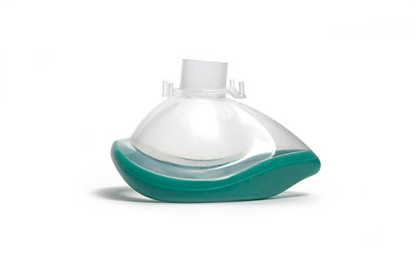 Produktbild - 61693 - CPAP-mask med en port och cuff för vuxen grön strl M