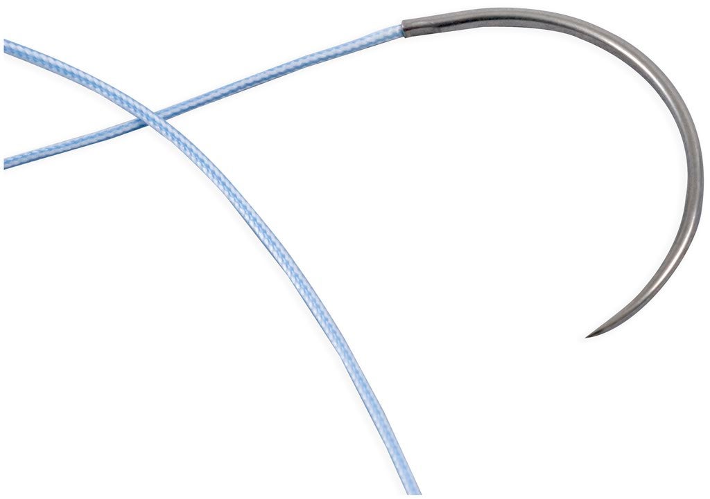 Produktbild - VF000150038 - FIBERWIRE® #2, BRAIDED POLYBEND SUTURE, BLUE, WITH TAPERED NEEDLE