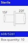 Produktbild - VF7000053 - Kopplingsstycke rak utan port med nebuliseringsadapter F15/F22 10-pack