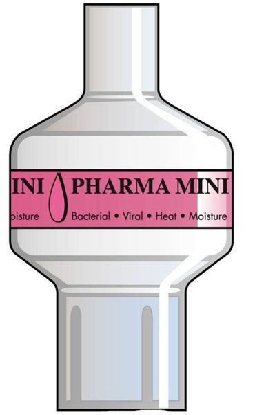 Produktbild - 40044 - Fukt- och värmeväxlarfilter bakterie- och virus rak utan port för barn TV 50-900ml koppling F15/M22-M15