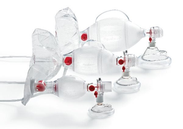 Produktbild - 55622 - Andningsballong med övertrycksventil mask och slang vuxen >30kg