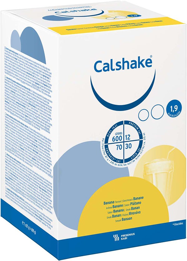 Produktbild - 62961 - Calshake kosttillägg energirik banan 190kcal/100g 87g