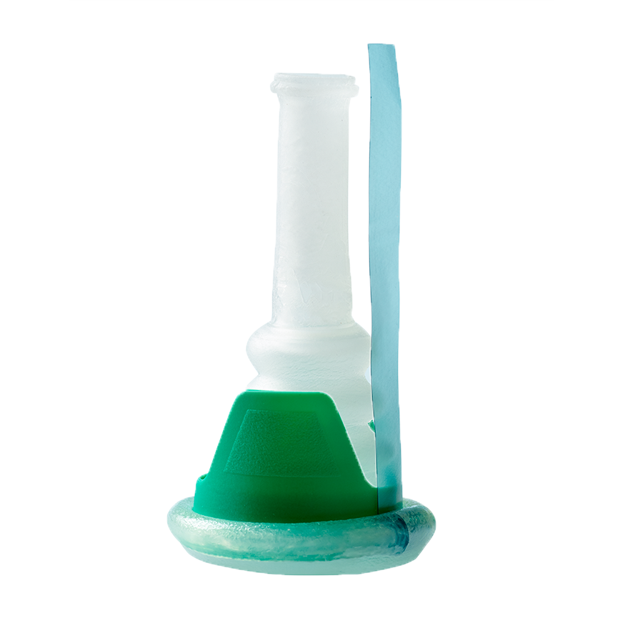 Produktbild - VF000177493 - Urindroppsamlare självhäftande kort med applikator diam 35 mm, omkr 105 mm