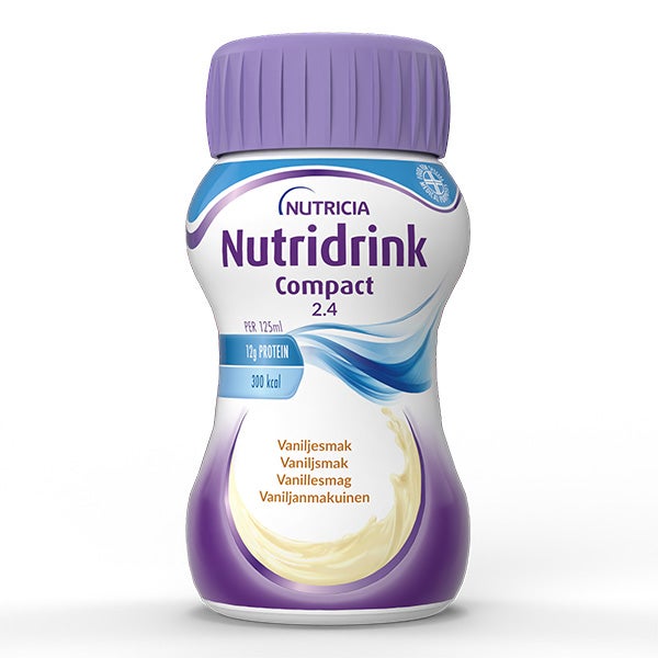 Produktbild - 63969 - Nutridrink Compact kosttillägg energirik vanilj 240kcal/100ml 125ml