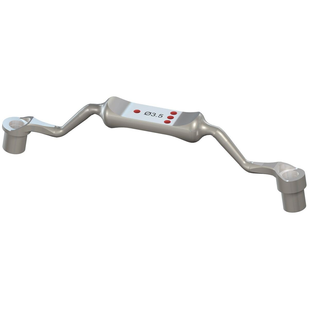 Produktbild 1 - 026.0150 - Borrhandtag rostfritt stål med 1mm/3mm stopp 3,5
