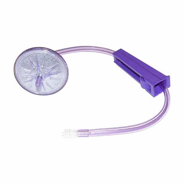 Produktbild - 65312 - Rökgasfilter för laparoskopi med slang och rullklämma 46,5cm innerdiameter 6,4mm