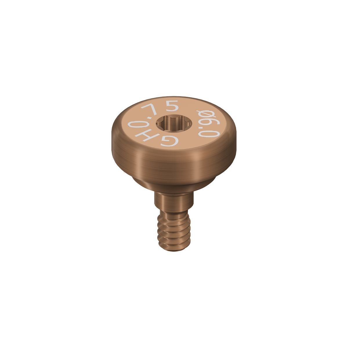 Produktbild 1 - 064.8201S - Läkdistans WB titan diameter 6 gingivahöjd 0,75 distanshöjd 2