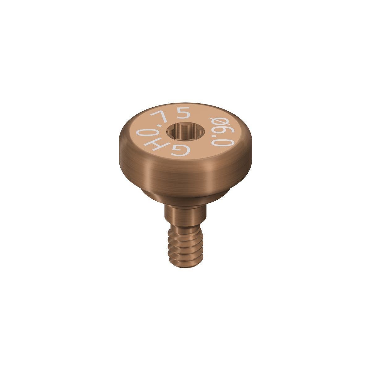 Produktbild 1 - 064.8201S - Läkdistans WB titan diameter 6 gingivahöjd 0,75 distanshöjd 2