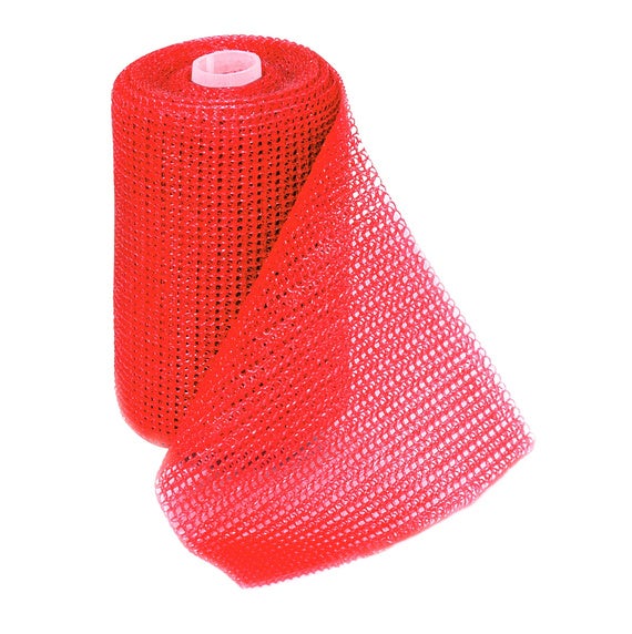 Produktbild - VF000116291 - Syntetiskt hårt gips glasfiber röd 7,5cmx3,6m
