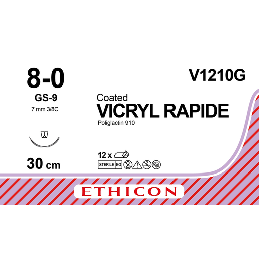 Produktbild - VF000148265 - VICRYL RAPIDE 8-0 GS-9 30CM