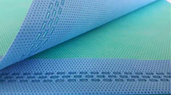 Produktbild - 62930 - Packskynke polypropen dubbelt klass IV blå/grön 90x90cm