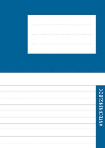 Produktbild - 58030 - Anteckningsbok linjerad med blå pärm A6 24 sidor