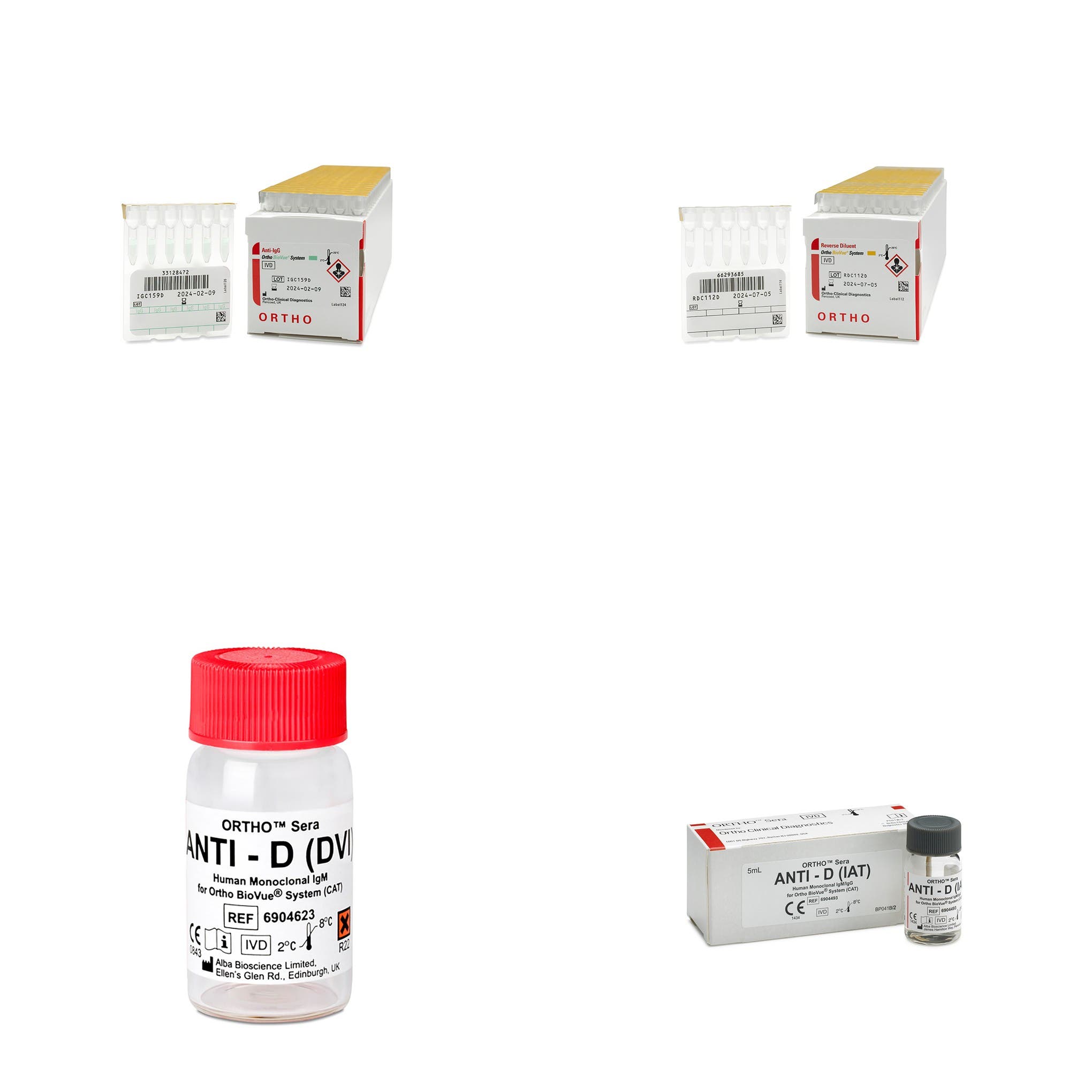 Produktbild - VF000078387 - AHG Anti-IgG /Ortho Sera Anti-D (IAT) reverse diluent / Ortho Sera Anti-D (DVI)