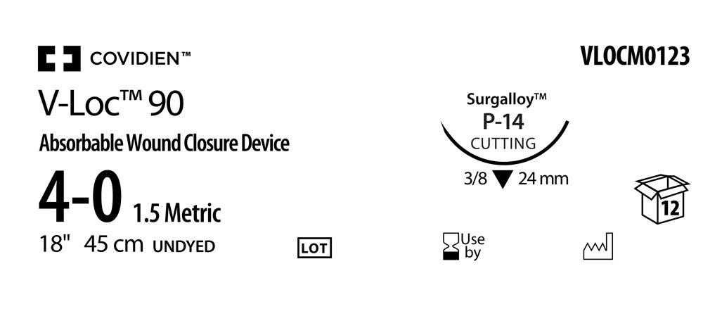 Produktbild - VF000150732 - V-LOC™ 90 ABS 4-0 CLEAR 45CM P-14 X12