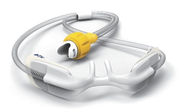 Produktbild - 57521 - Syrgasgrimma nasal till Optiflow Junior 2 gul strl M