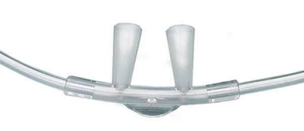 Produktbild - 86091 - Syrgasgrimma mjuk med koniska näskanyler och slang vuxen 2m