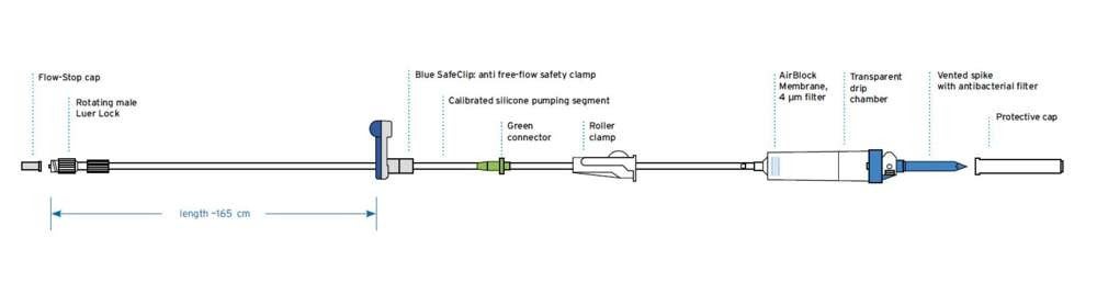 Produktbild - VF000184232 - Infusionsaggregat Airblock standard till volympump