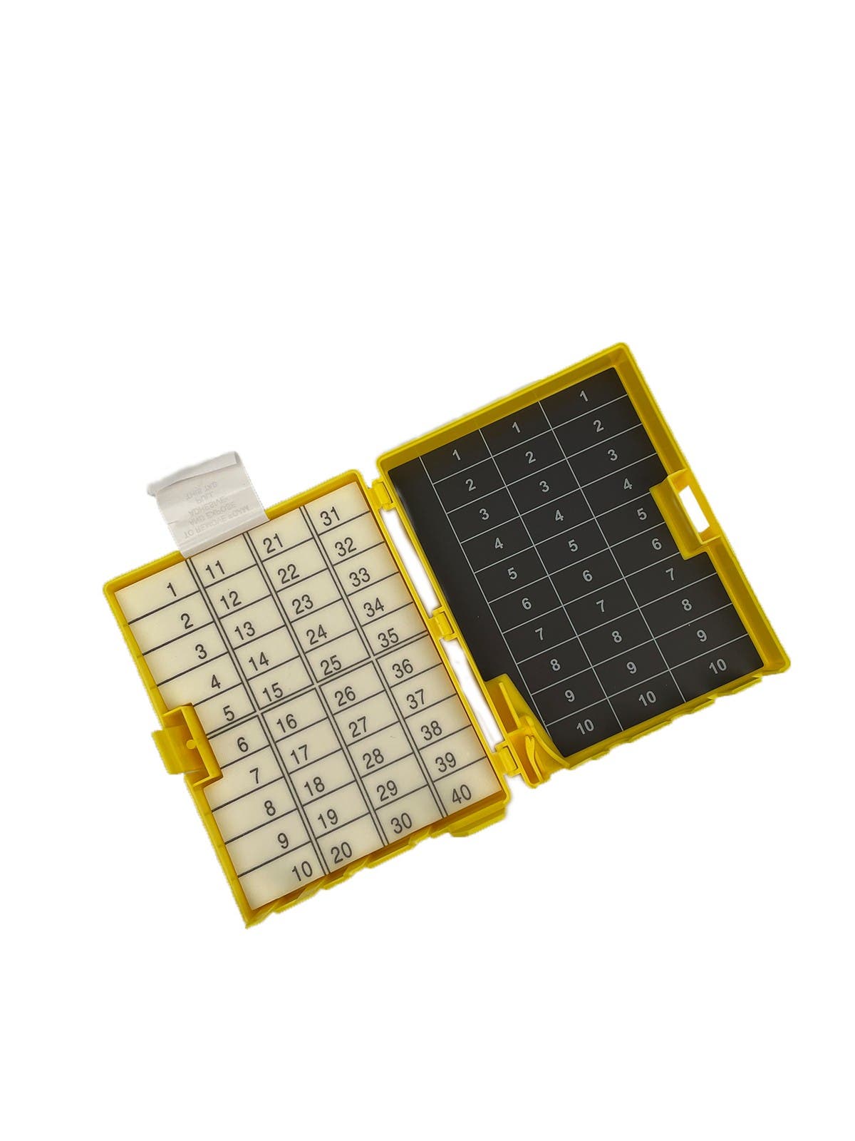 Produktbild - VF000184946 - Nålask för 40 nålar och 30 blad med skumgummiremsa och magnet lila