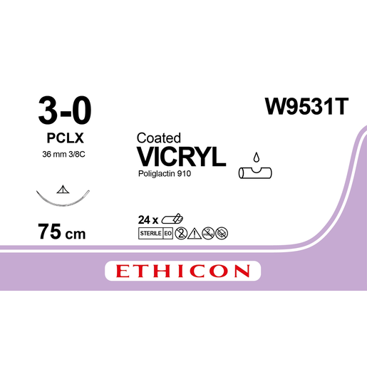 Produktbild - VF000148901 - VICRYL 3-0 PCLX 75CM UNDYED