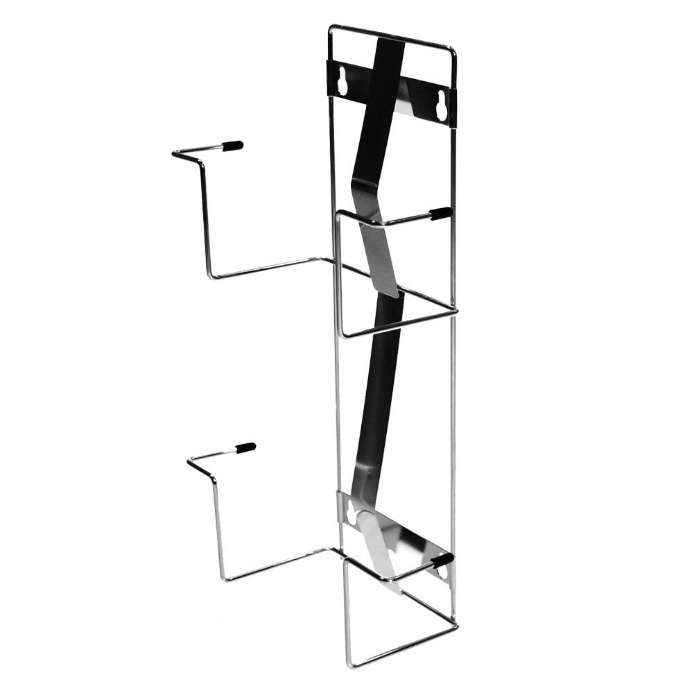 Produktbild - VF000176795 - Hållare rostfri utan sidokanter för undersökningshandskar 2 lådor för upphangning på vägg