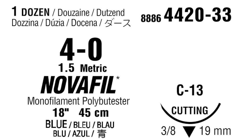 Produktbild - VF000150895 - NOVAFIL™ 4-0 BLUE 45CM C-13 X12