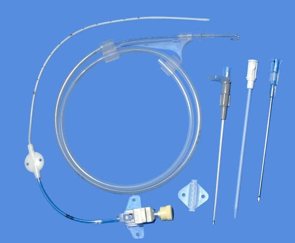 Produktbild - 52164 - CVK-set 1-lumen med integrerad ej flyttbar avstängningsknapp 5Fr/16G 150mm