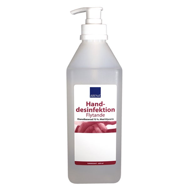 Produktbild - VF000184511 - Handdesinfektionsmedel etanol med pump och glycerin 600ml