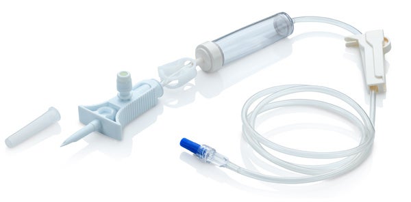 Produktbild - 61908 - Blandningsaggregat slutet för injektion och infusion 180cm för intravenös administration