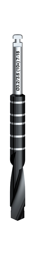 Produktbild - VF000180192 - Guidat twist-stegborr 3.2/3.6 (10+) 7-18