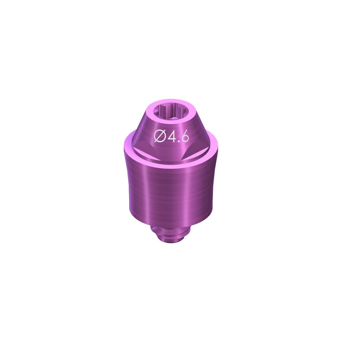 Produktbild 1 - CH-SRA-3.5 - Skruvretinerad distans Zygomaimplantat externt hexagon 0° 4,0 plattform 4,6 gingivalhöjd 3,5