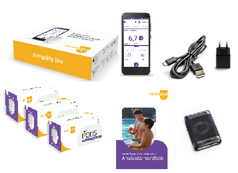 Produktbild - VF000193430 - Omnipod 5 startkit inkl 30 Podar för Dexcom G7 eller G6