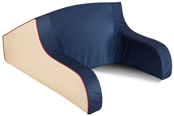 Produktbild - VF000116132 - Sittstöd med överdrag och armstöd för säng 85x58x53cm